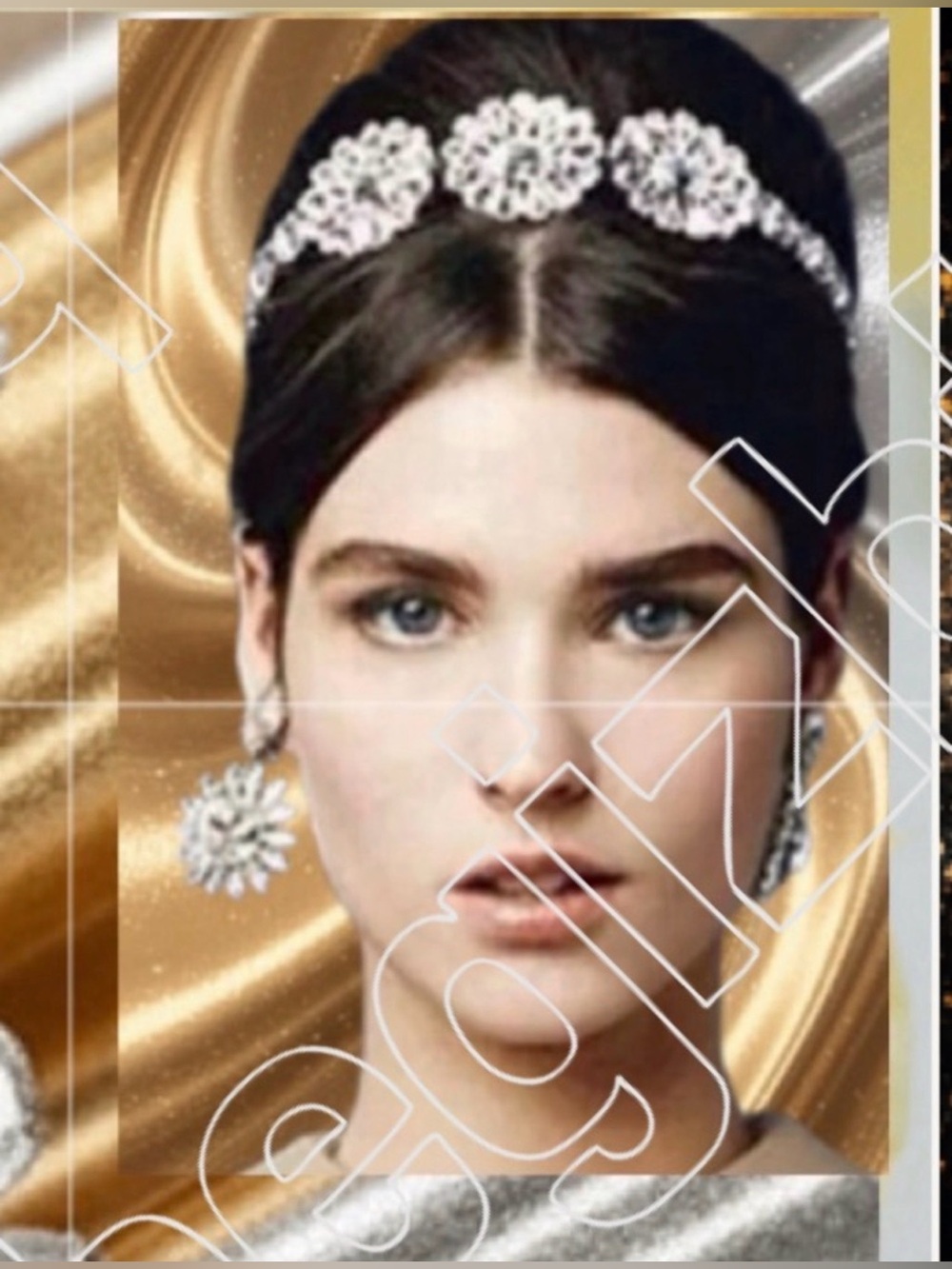 Glamorous & Elegant Night Out Flowers Embellished Stunning Rhinestones Headband